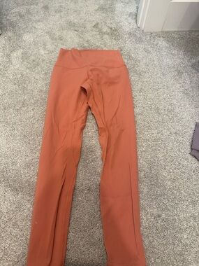 lululemon athletica Rust Orange High-Rise Leggings